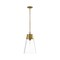 Z-Lite Wentworth 1 Light Pendant, Rubbed Brass & Clear 2300P12-RB - alternate 1